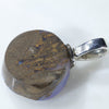 Silver Solid Opal Pendant Rear View
