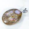 Australian Boulder Opal Silver Pendant with Silver Chain (21mm x 16mm)  Code-SD196