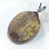 Australian Boulder Opal Silver Pendant with Silver Chain (21mm x 16mm)  Code-SD196