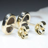 Gold Opal Studs Rear View