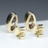 Gold Opal Studs Rear View