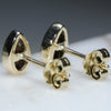Gold Opal Studs Rear View