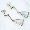 Australian Boulder Opal Gold Earrings (11 x 7.5mm) Code GE57