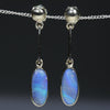 Natural Boulder Opal Gold Drop Studs