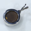 Silver Solid Opal Pendant Rear View
