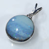 Sterling Silver- Solid Boulder Opal- Natural Diamond