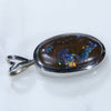 Silver Opal Pendant Side View
