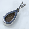 Natural Australian Boulder Opal and Diamond Silver Pendant with Silver Chainl Code -SD272