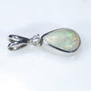 Silver Opal Pendant Side View