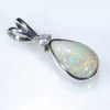 Silver Opal Pendant Top View