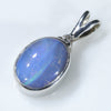 Sterling Silver- Solid Boulder Opal- Natural Diamond