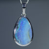 Natural Australian Boulder Opal Silver Pendant