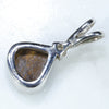 Silver Solid Opal Pendant Rear View