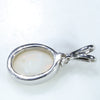 Solid Natural White Opal -Behind View