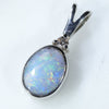 Silver Opal Pendant Top View