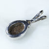 Silver Solid Opal Pendant Rear View