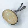 Sterling Silver- Solid Boulder Opal- Natural Diamond
