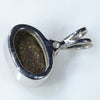 Silver Solid Opal Pendant Rear View