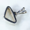 Silver Solid Opal Pendant Rear View