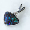 Sterling Silver- Solid Boulder Matrix Opal - Natural Diamond