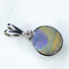 Silver Opal Pendant Side View