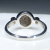 Silver Solid Opal Ring Rear View