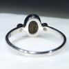 Silver Solid Opal Ring Rear View