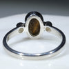 Silver Solid Opal Ring Rear View