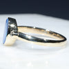 Natural Australian Boulder Opal and Diamond Gold Ring - Size 6.75 US Code - RL71