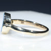 Natural Australian Boulder Opal and Diamond Gold Ring - Size 6.75 US Code - RL71