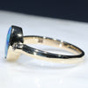 Natural Australian Boulder Opal and Diamond Gold Ring  - Size 6.5 Code - RL67