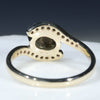 Natural Australian Boulder Opal and Diamond  Gold Ring Size 8 Code RL52