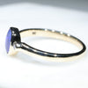 Natural Australian Boulder Opal and Diamond Gold Ring  - Size 7.5 Code - RL62