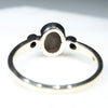 Natural Australian Boulder Opal and Diamond Gold Ring  - Size 7.5 Code - RL62