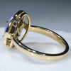 Natural Australian Boulder Opal and Diamond 18k Gold Ring - Size 6.75 Code -GR759