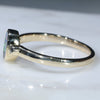 Natural Australian Boulder Opal and Diamond Gold Ring  - Size 7.25 Code - RL74