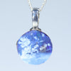 Natural Australian Boulder Opal Silver Pendant