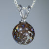 Natural Australian Boulder Matrix Opal Silver Pendant