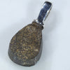 Australian Boulder Opal Silver Pendant with Silver Chain (12mm x 9mm) Code-SD219