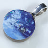 Australian Boulder Opal Silver Pendant with Silver Chain (13mm x 12mm) Code-SD200