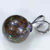 Silver Opal Pendant Side View