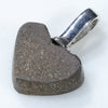 Silver Solid Opal Pendant Rear View