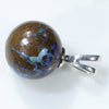 Silver Opal Pendant Side View