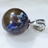 Sterling Silver- Solid Boulder Matrix Opal- Hand Shaped