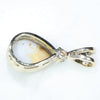Solid Opal Gold Pendant Rear View