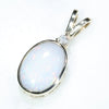 10k Gold- Solid White Opal - Natural Diamond