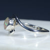 Natural Australian Boulder Opal Silver Ring - Size 5.25  Code - RS161