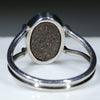 Natural Australian Boulder Opal Silver Ring - Size 8.25 Code - RS188