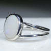 Sterling Silver - Solid White Opal