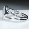 Silver Opal Ring Side View